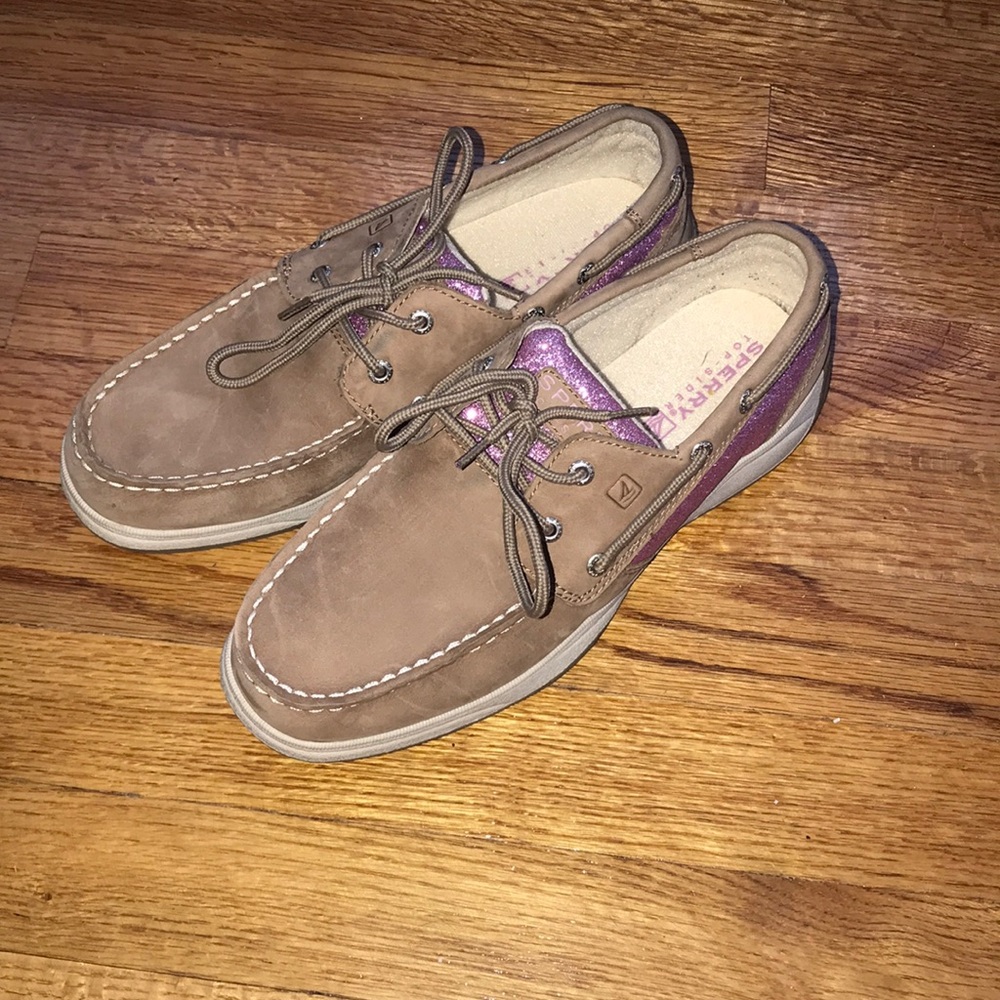 Sparkly Pink Sperry Top Siders